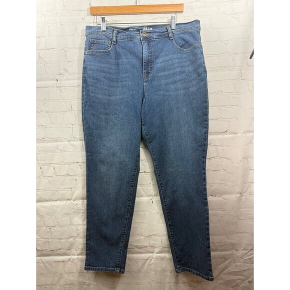 Style & Co Slim Leg Jeans Womens Size 16 Short High Waisted Casual Denim - Picture 1 of 6